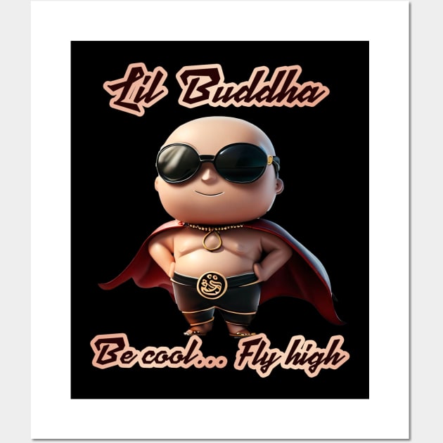 Lil Buddha superhero Wall Art by Out of Line Wear